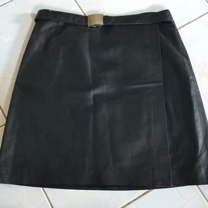 Danier Leather mini wrap skirt